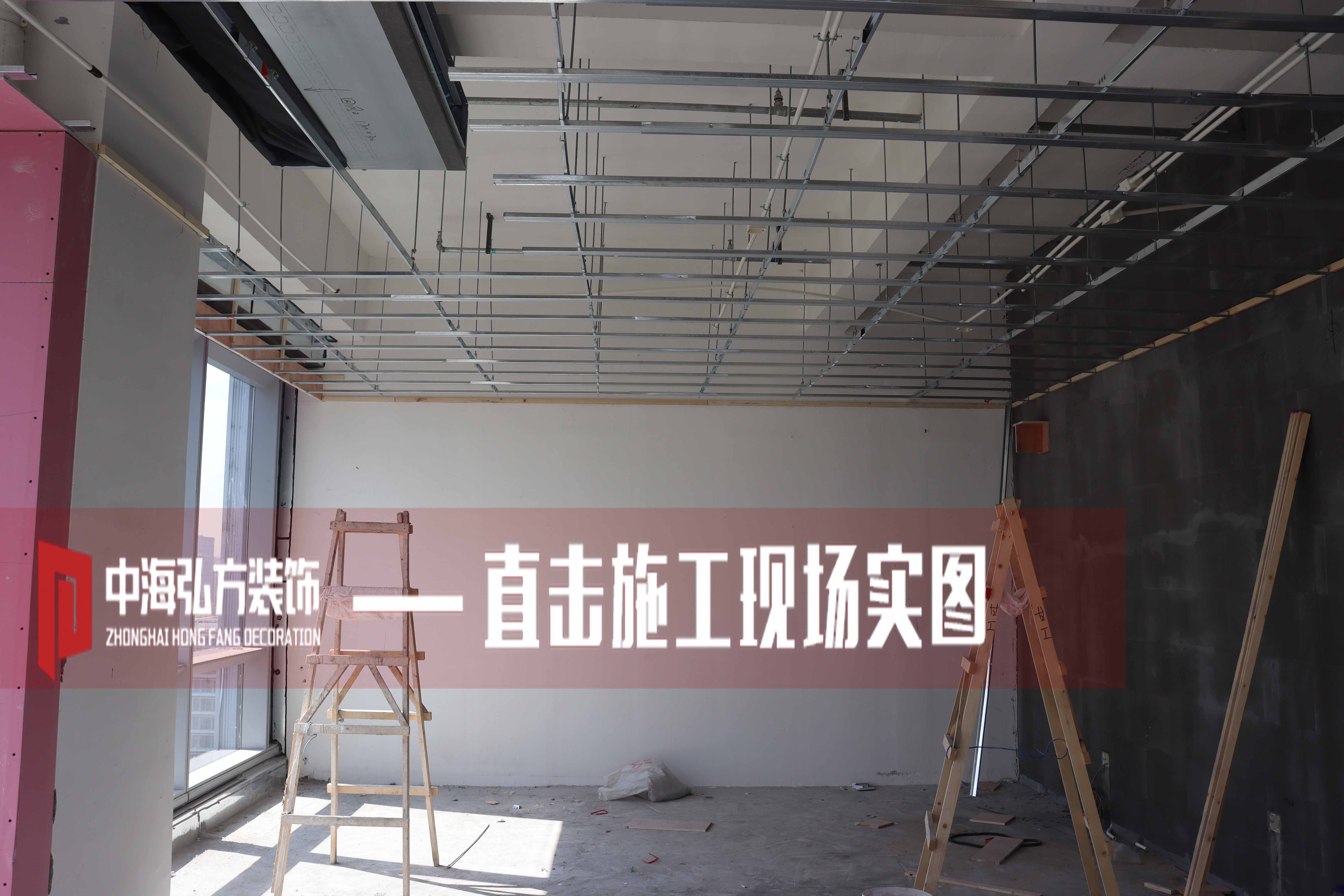 办公室装修施工巡检，多个项目施工进行中(图9)
